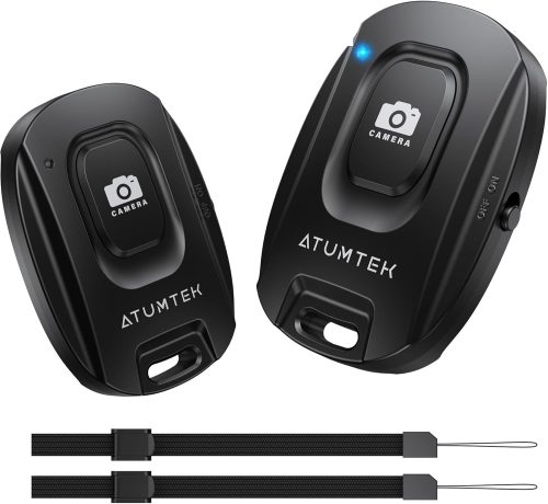 ATUMTEK スマートフォン用Bluetoothリモコンシャッター 2パック