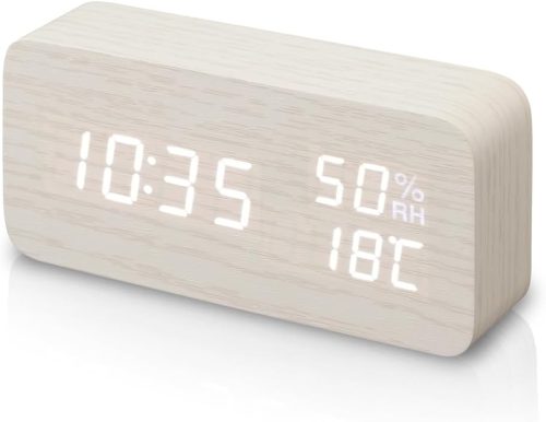 アイリスオーヤマ(IRIS OHYAMA) デジタル置時計 ICW-01WH