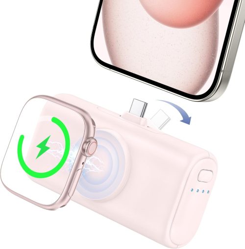 RORRY コンパチブル充電器 5000mAh大容量 コードレス For iPhone/iwatch/Airpods