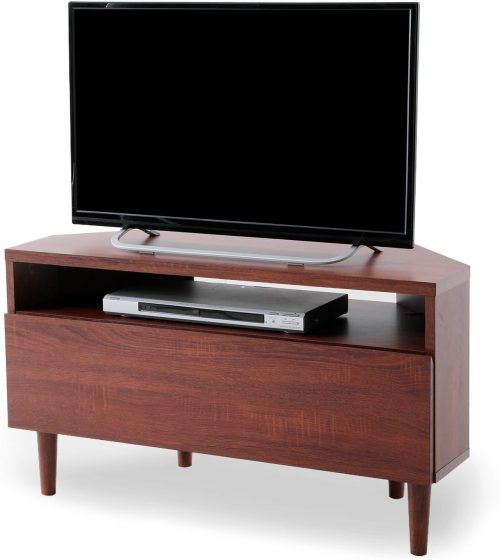 ロウヤ(LOWYA) コーナーテレビ台 32V型対応 木製 収納付
