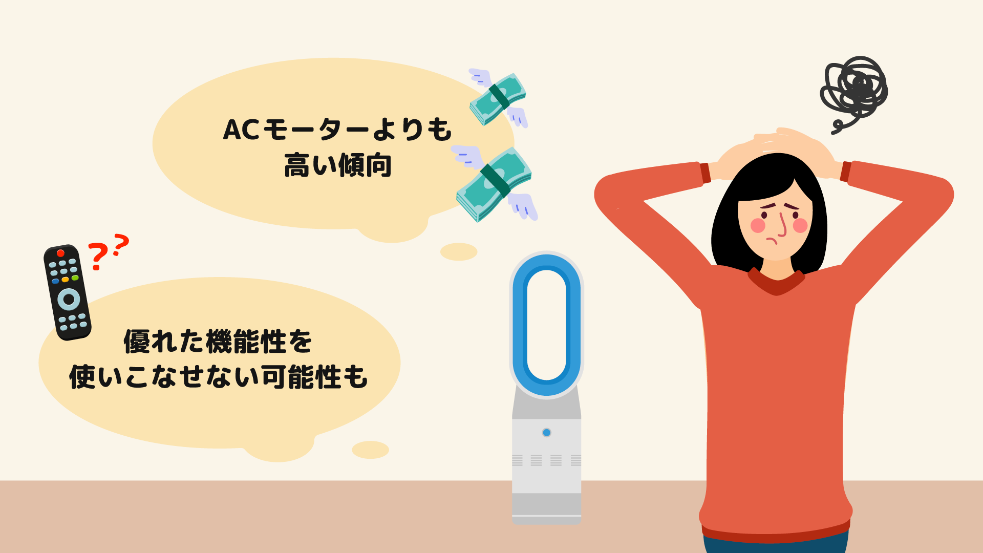 DCモーター扇風機のデメリット