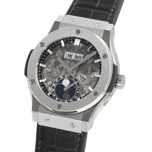 ウブロ(HUBLOT) クラシック・フュージョン アエロ・フュージョン ムーンフェイズ チタニウム