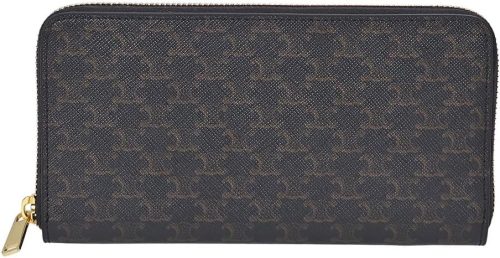 セリーヌ(CELINE) ラージ ジップウォレット トリオンフキャンバス