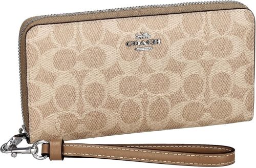コーチ(COACH) ロング ジップ アラウンド ウォレット・スケッチ シグネチャー キャンバス