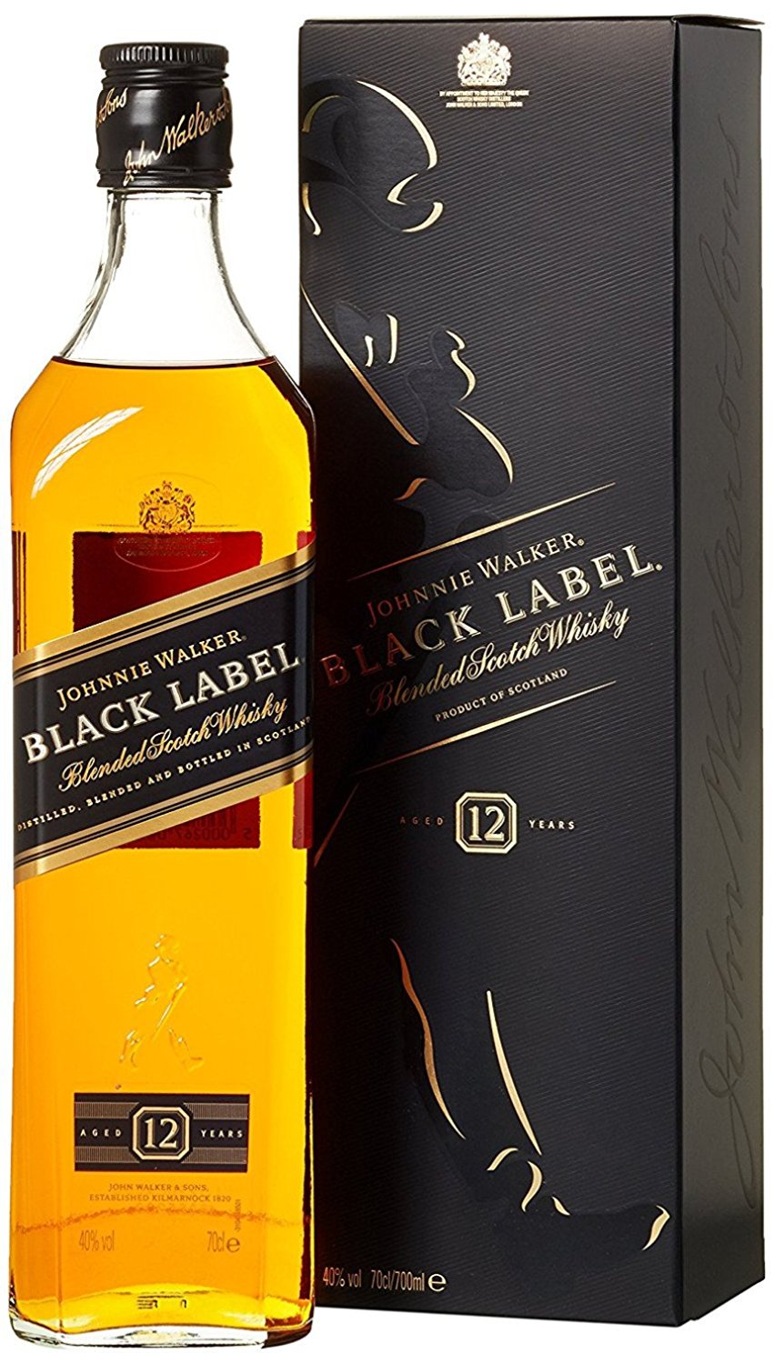 ジョニーウォーカー(JOHNNIE WALKER) ブラックラベル ブレンデッド スコッチウイスキー