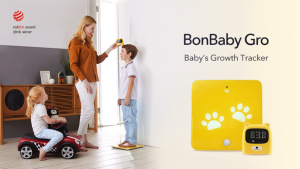 子供の成長を楽しく記録。デジタル身長体重計「BonBaby Gro」