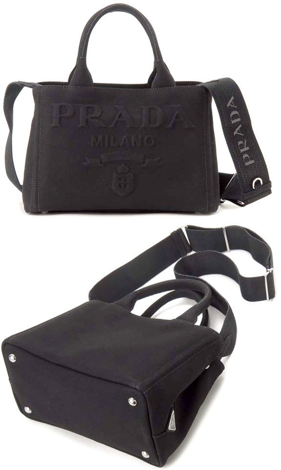 プラダ(PRADA) コットンキャンバス トートバッグ