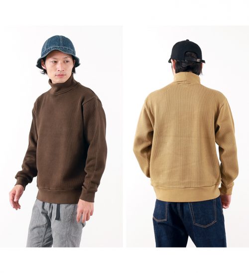 ブラームス(Blurhms) ワイドウォールリブタートルネックニット