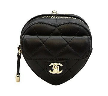 シャネル(CHANEL) ハート シェイプ ジップ コインパース ネックレス