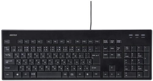 バッファロー(BUFFALO) 有線 ウォッシャブル キーボード BSKBU12BK