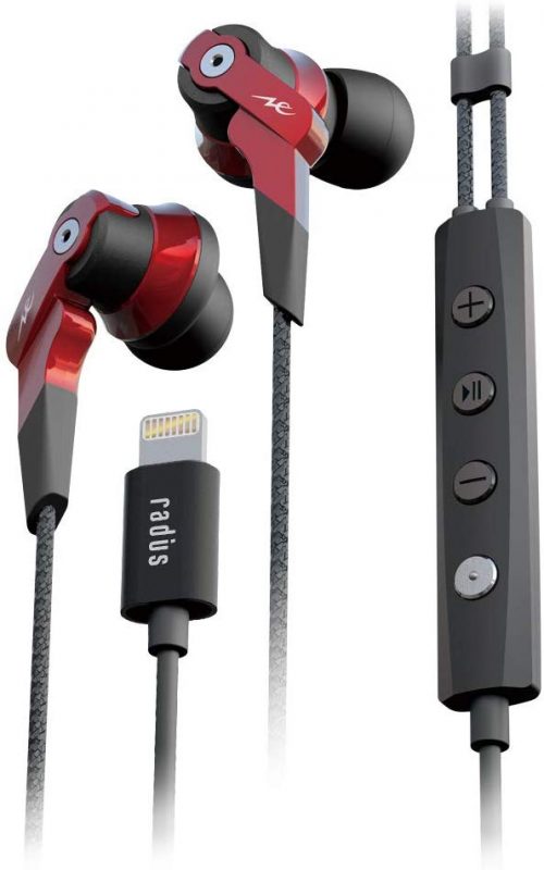 ラディウス(radius) Lightning接続カナル型イヤホン Ne HP-NHL21R