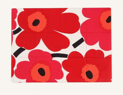 マリメッコ(marimekko) オイルクロスプレイスマット レッドウニッコ