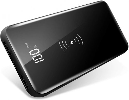 ツネオ(TSUNEO) スタンド機能付 Qiワイヤレス充電器 モバイルバッテリー 10,000mAh
