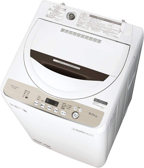 シャープ(SHARP) 全自動洗濯機 6kg ES-GE6D