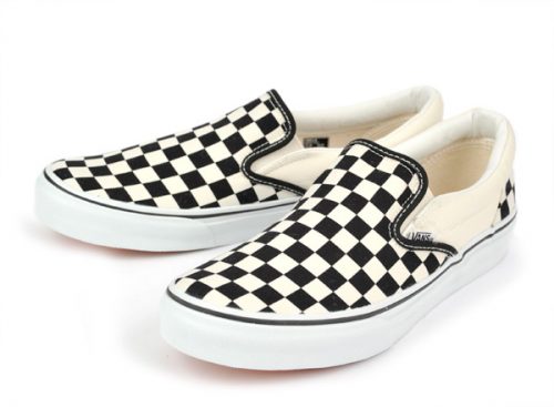 バンズ(VANS) CLASSIC SLIP ON BLACK/WHT/CHK