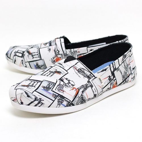 トムス(TOMS) スターウォーズATプリント キャンバスメンズアルパルガータ