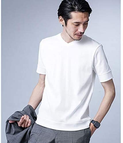 ナノユニバース(nano・universe) FORMALJERSEY Vネックカットソー半袖