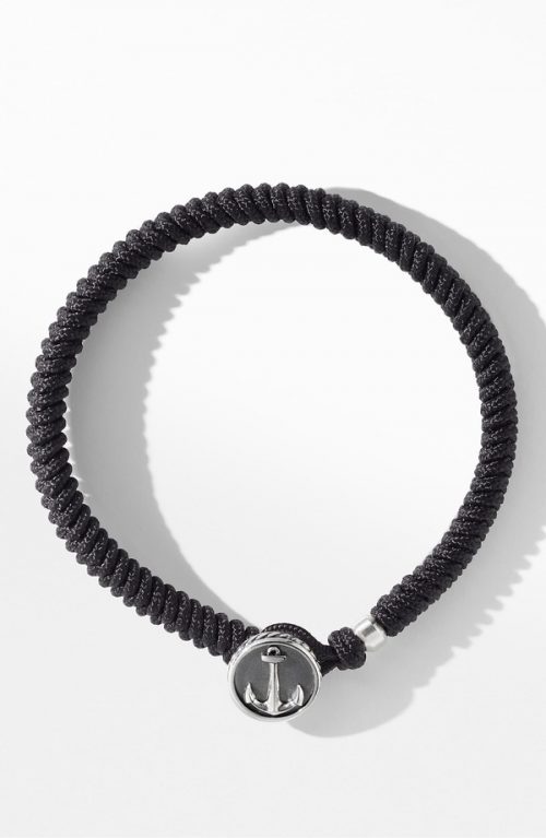 デイビット・ユーマン(DAVID YURMAN) Maritime Anchor Station Black Nylon Bracelet