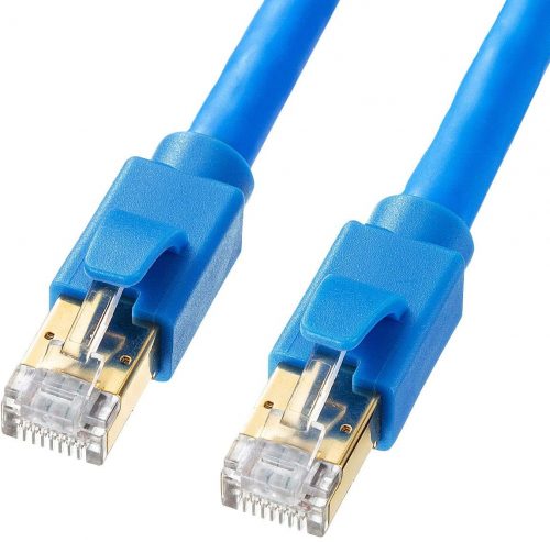 サンワサプライ(SANWA SUPPLY) CAT8対応ストレートLANケーブル 3m KB-T8-03BL