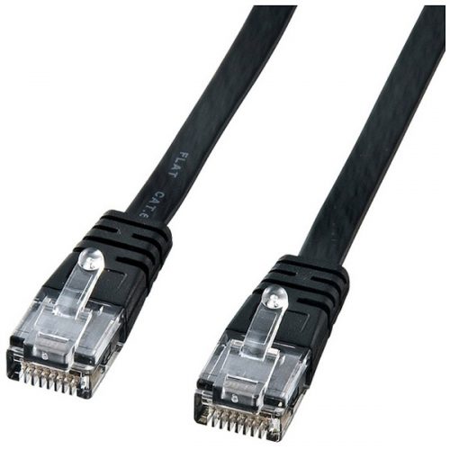 サンワサプライ(SANWA SUPPLY) CAT6対応フラットLANケーブル 10m KB-FL6-10BKN