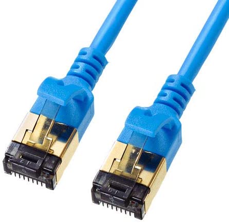サンワサプライ(SANWA SUPPLY) CAT8対応細径LANケーブル 3m KB-T8SL-03BL
