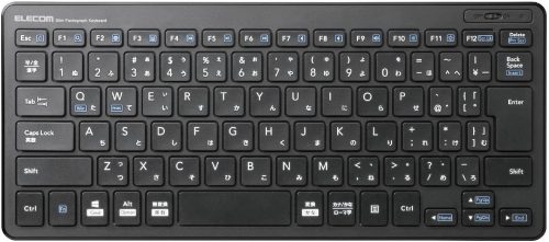 エレコム(ELECOM) 無線超薄型ミニキーボード TK-FDP098TBK