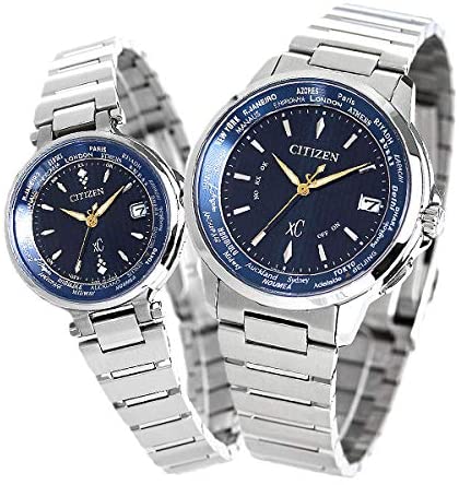 シチズン(CITIZEN) クロスシー ハッピーフライト エコ・ドライブ電波時計 限定ペアモデル CB1020-54M EC1010-57L