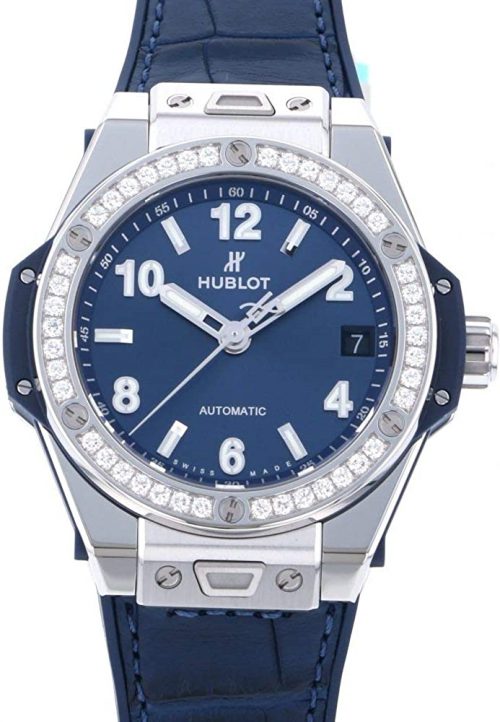 ウブロ(HUBLOT) ビッグバン ワンクリック スチール ブルー ダイヤモンド 465.SX.7170.LR.1204