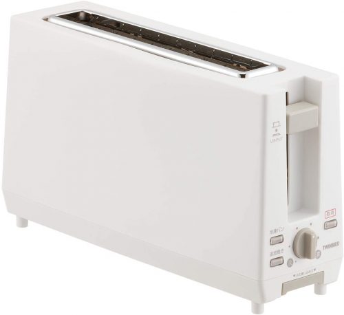 ツインバード工業(TWINBIRD) スリムポップアップトースター TS-D404W