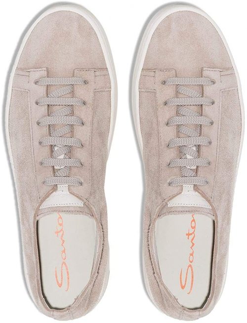 サントーニ(Santoni) スエードローカットスニーカー