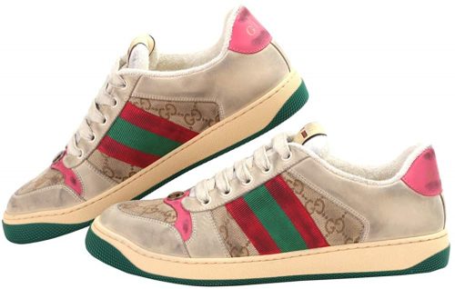 グッチ(GUCCI) GGキャンバス&レザー スニーカー