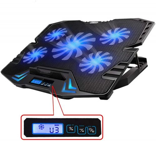 TopMate 12-15.6 inch Gaming Laptop Cooler Cooling Pad C5
