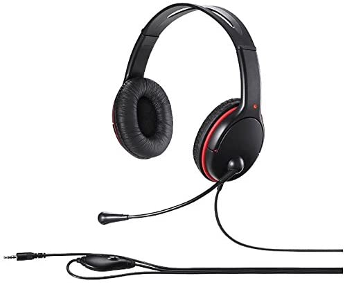 バッファロー(BUFFALO) 両耳ヘッドバンド式ヘッドセット BSHSHCS300BK
