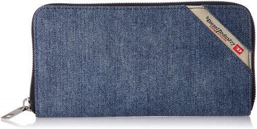 ディーゼル(DIESEL) デニムライン ラウンドファスナー長財布