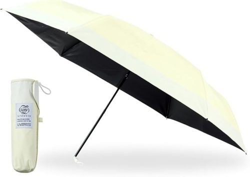 ムーンバット(MOONBAT) 日傘 エスタ urawaza ボーダー 55cm 折りたたみ傘 晴雨兼用 31-230-30245-05