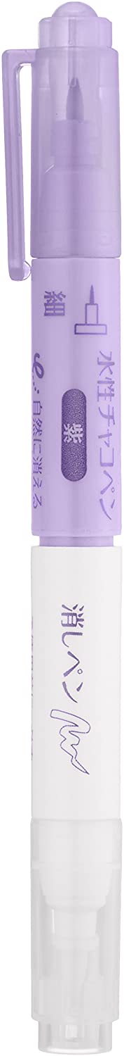 クロバー(Clover) 水性チャコペン 消しペン 紫 24-428