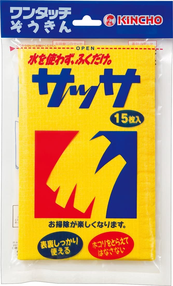 キンチョー(KINCHO) サッサ ワンタッチぞうきん 15枚