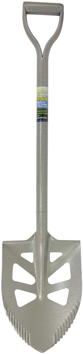 コンヨ(KONYO) ガーデンフレンズ スチールパイプ柄 穴あきショベル 根切エッジ付き