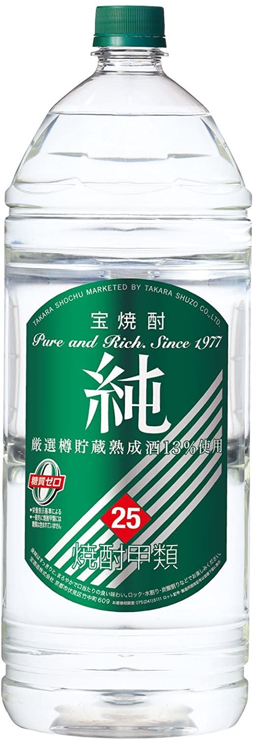 宝酒造 宝焼酎 純 エコペット 25度