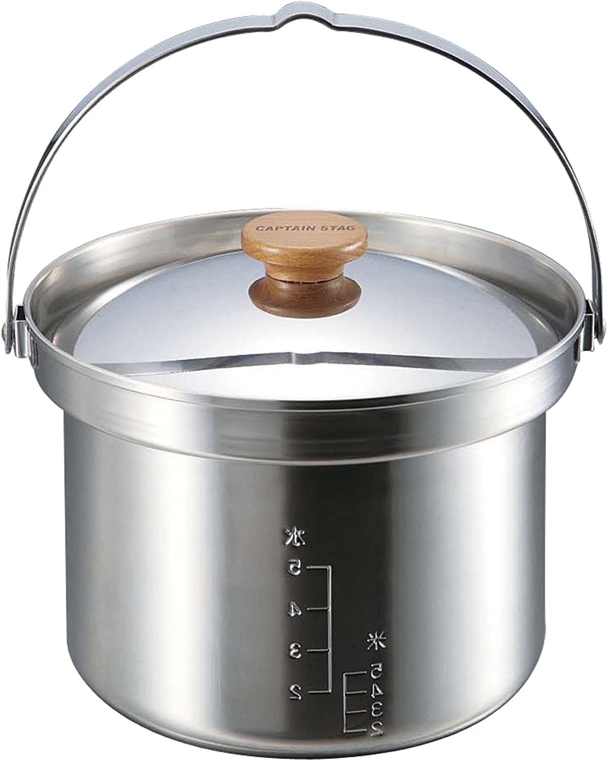キャプテンスタッグ(CAPTAIN STAG) 3層鋼 段付ライスクッカー 5合 UH-4001