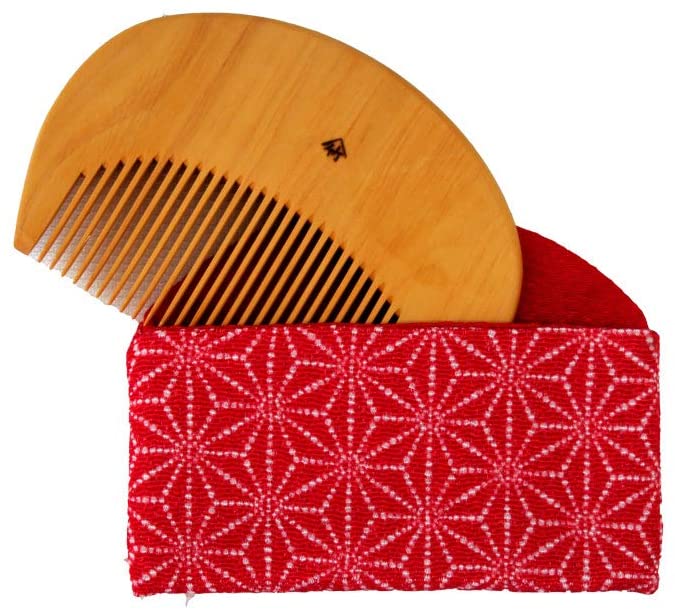 十三や工房 薩摩つげ つげ櫛 二寸六分 椿油5mLセット