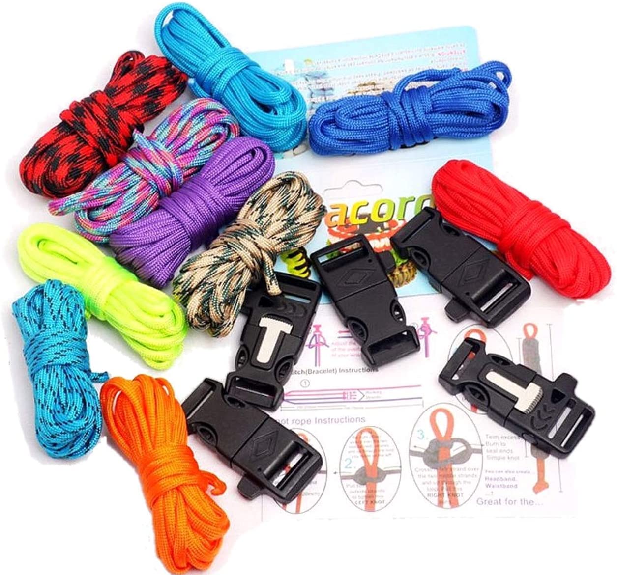 heizi 7芯 パラコード 3m 20本セット