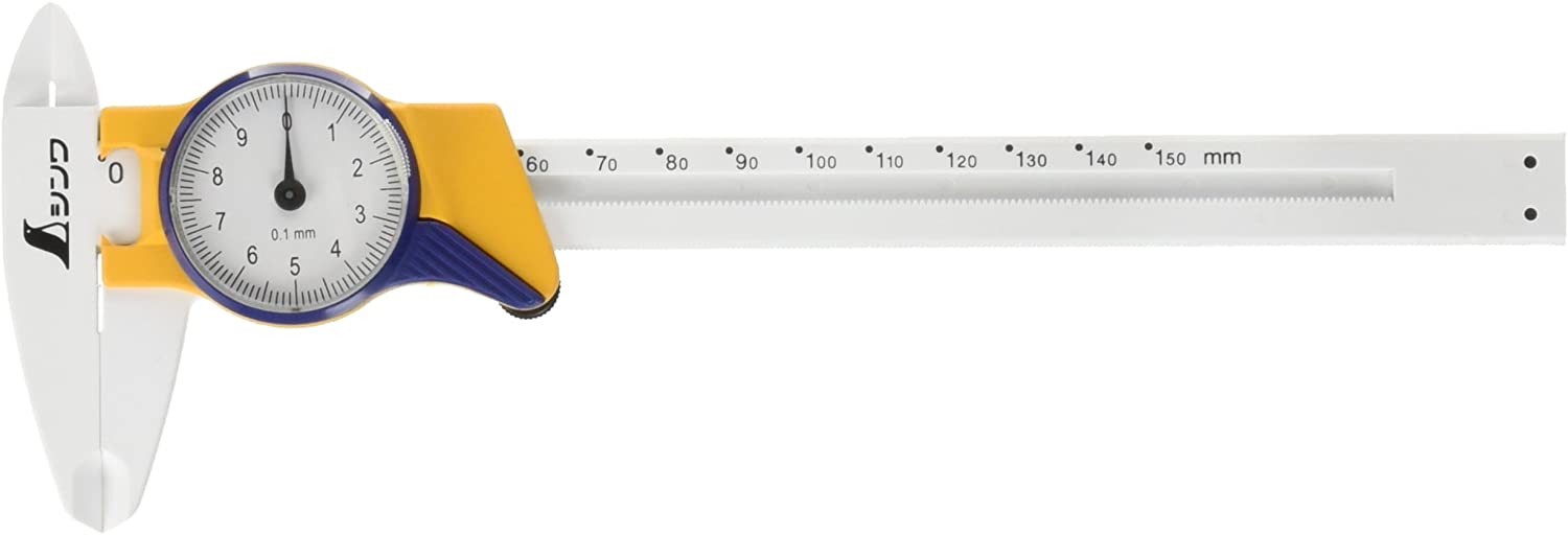 シンワ測定 ファイバーノギス 150mm ダイヤル式 19932