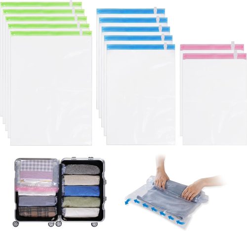 Hoxhyon 衣類圧縮袋 12枚入