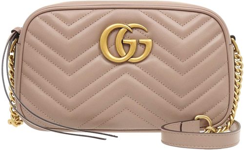 グッチ(GUCCI) GGマーモント キルティング スモール ショルダーバッグ
