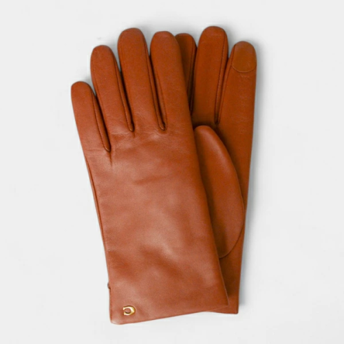 コーチ(COACH) スカルプテッド シグネチャー レザー テック グローブ