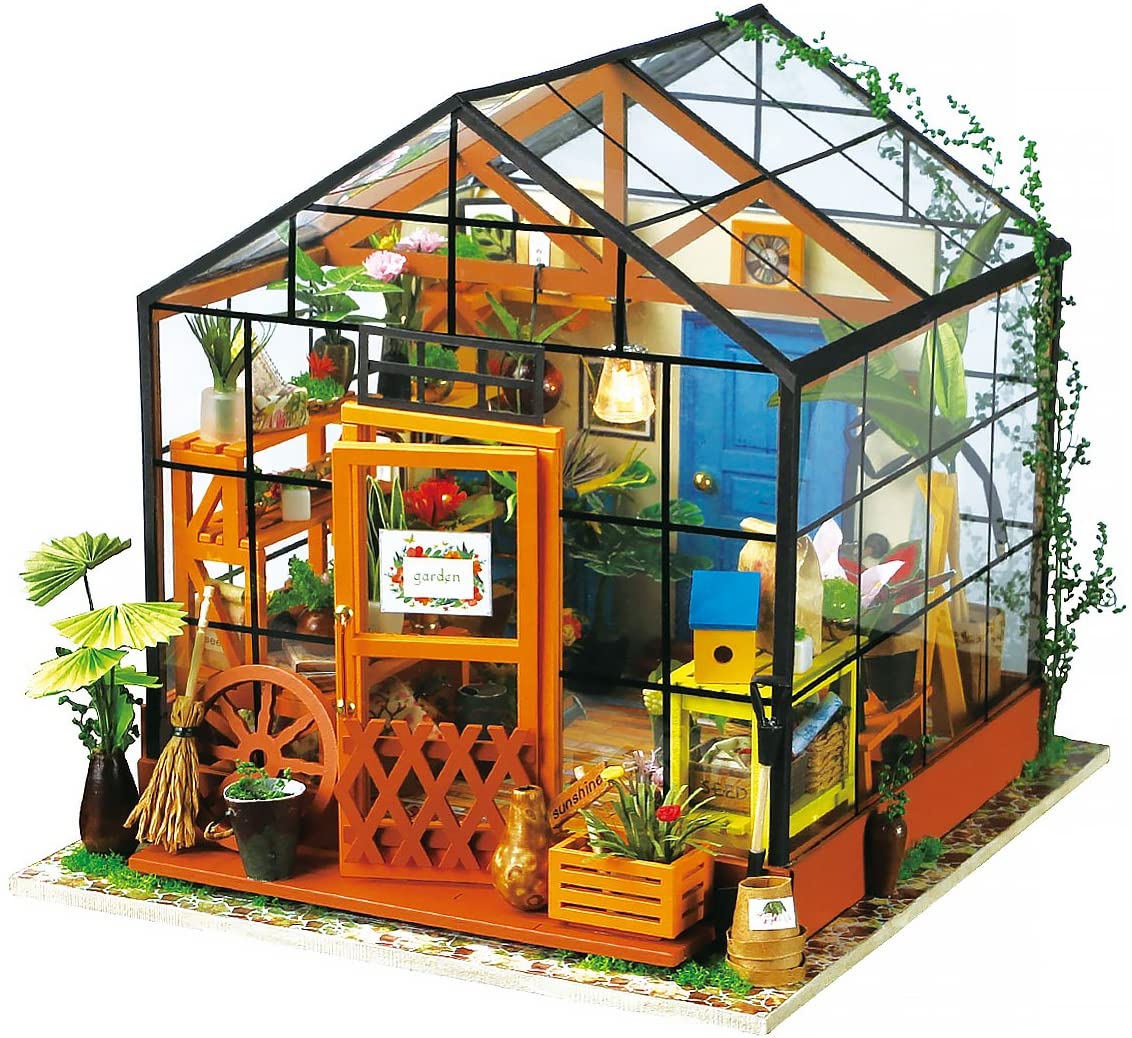 ROBOTIME Rolife Cathy s Flower House Greenhouse Miniature DG104