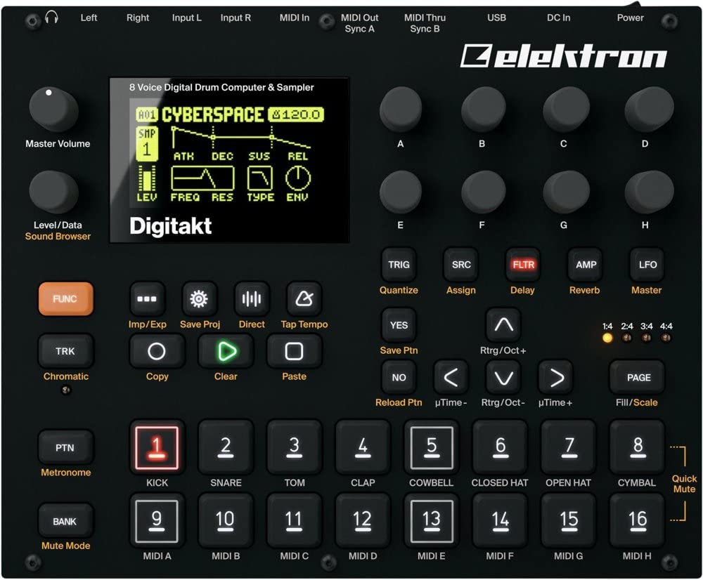 エレクトロン(elektron) ドラムマシン Digitakt
