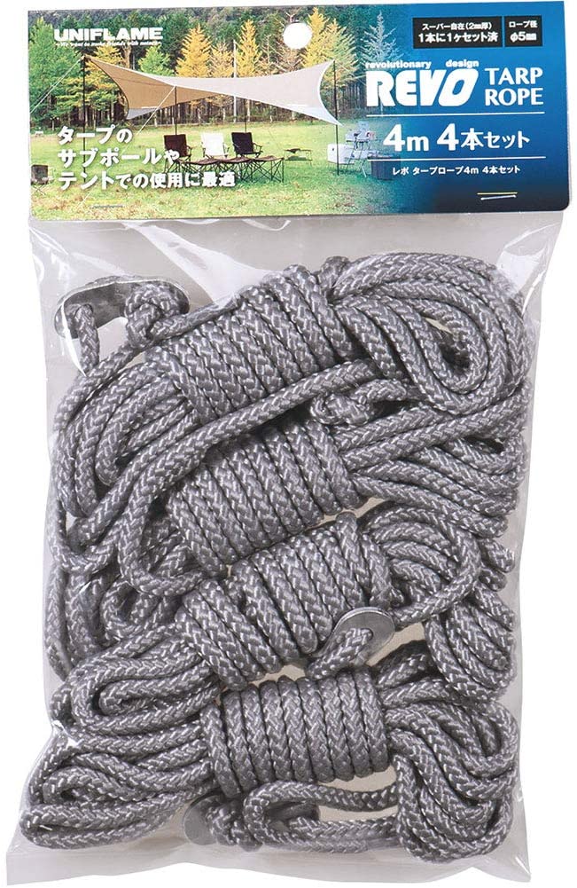ユニフレーム(UNIFLAME) REVOタープロープ4m 4本セット