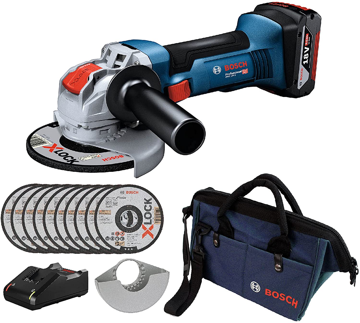 ボッシュ(BOSCH) コードレスディスクグラインダー X-LOCK GWX18V-8